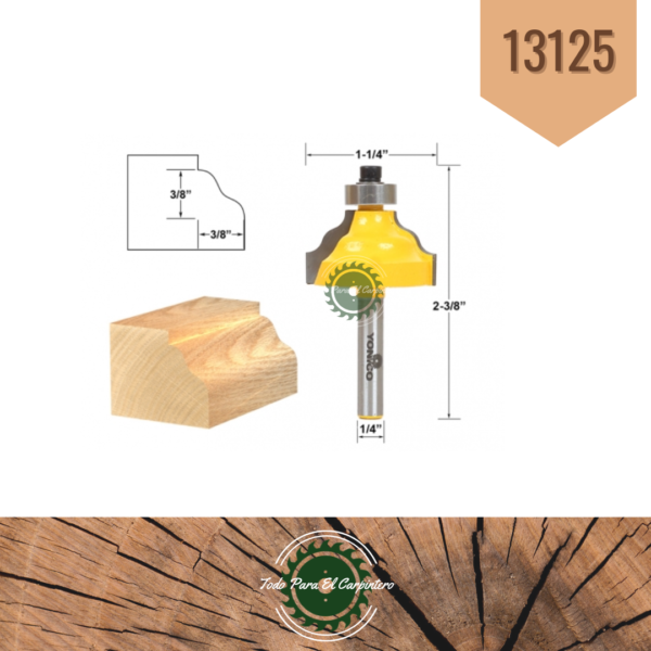 Fresa doble moldura Yonico 13125