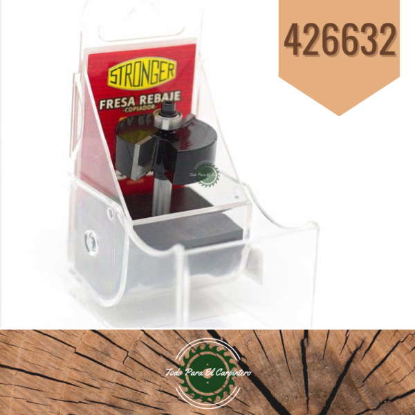 Fresa para rebaje con copiador Stronger 426632