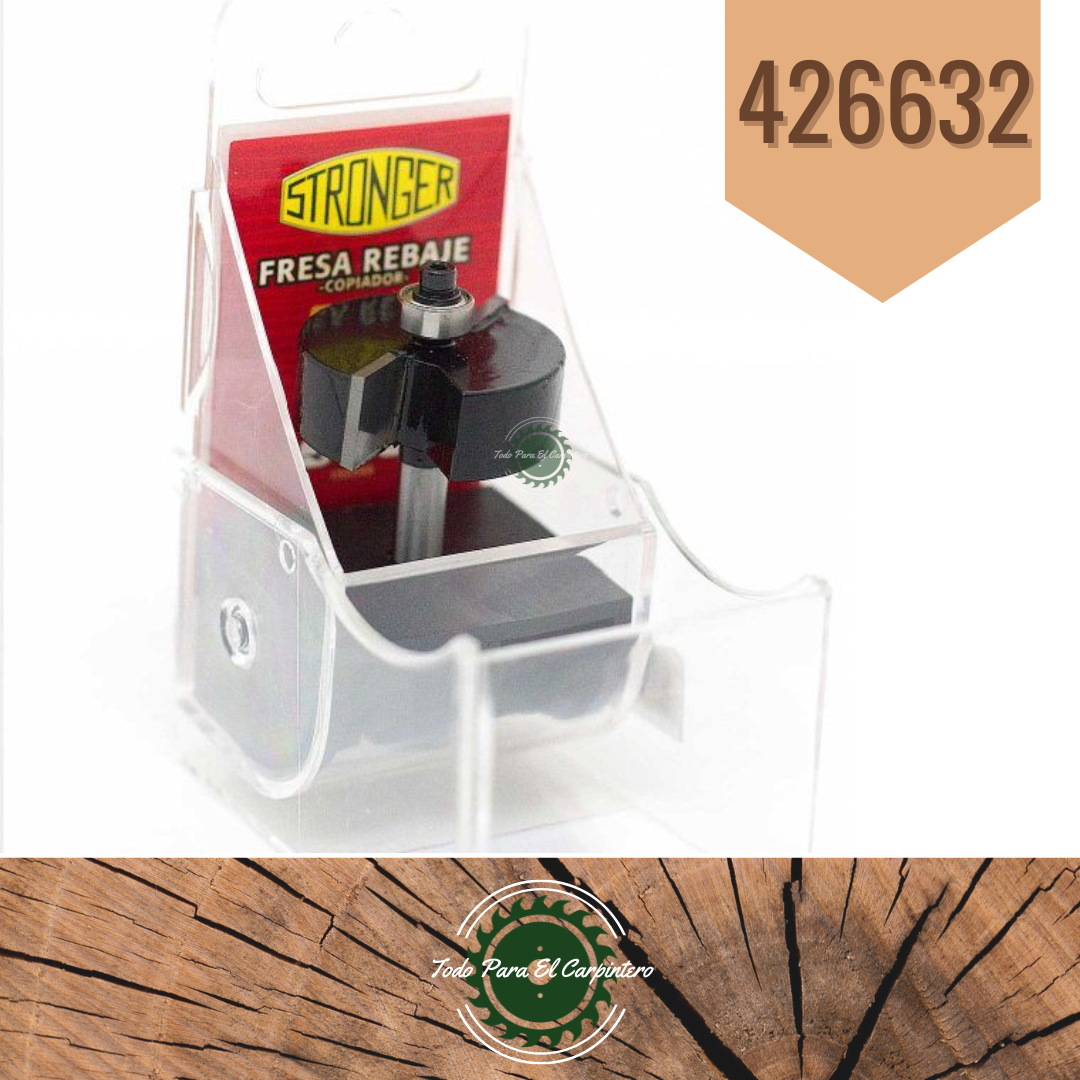 Fresa para rebaje con copiador Stronger 426632