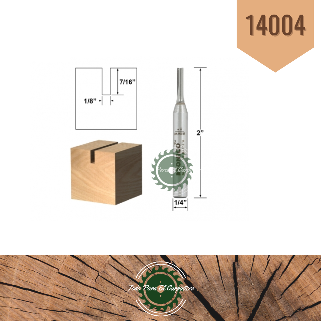 Fresa carburo solido ranurar Yonico 14004