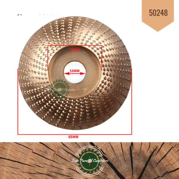 Disco de desbaste para vaciado TPC Tools 50248 - Imagen 4