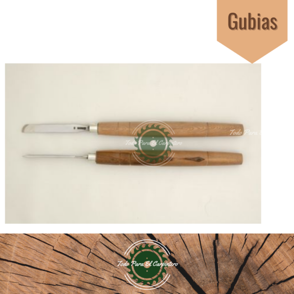 Gubias para torneria en madera Acero Nacional STASSEN