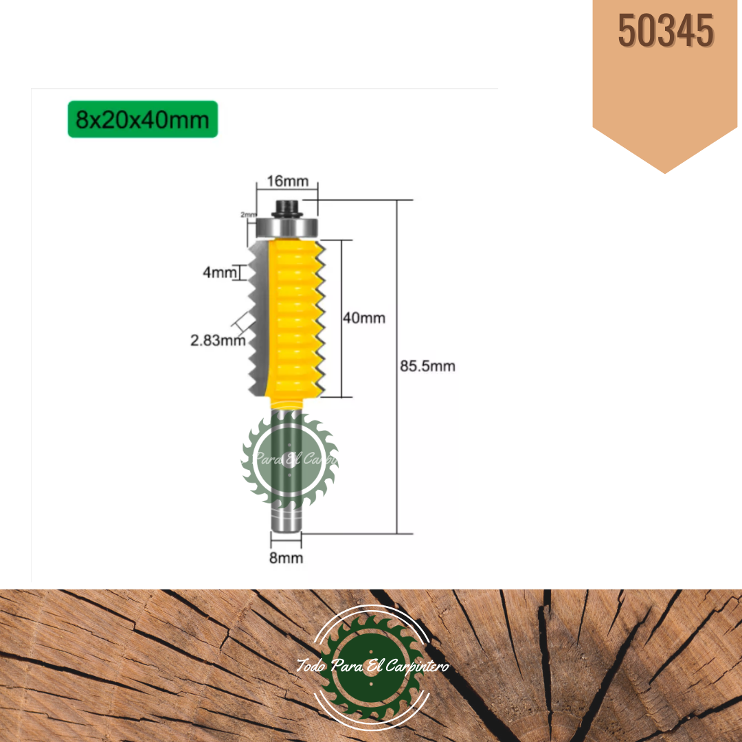 Fresa Finger encastre TPC Tools 50345