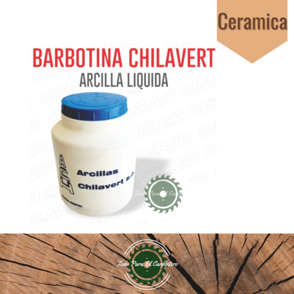 Arcilla liquida Barbotina Blanca Horneable Chilavert