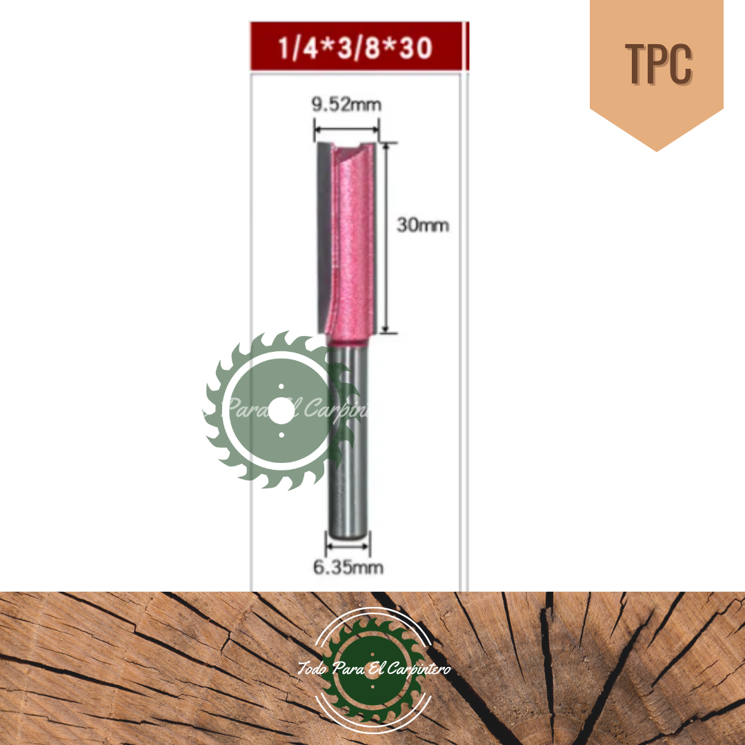 Fresa recta ranurar LU 30 mm TPC14024