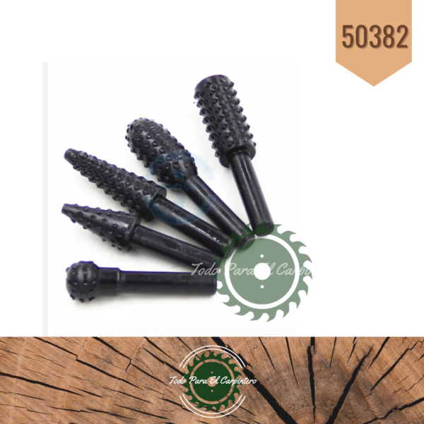 Set de herramientas escofina de desvaste para taladro