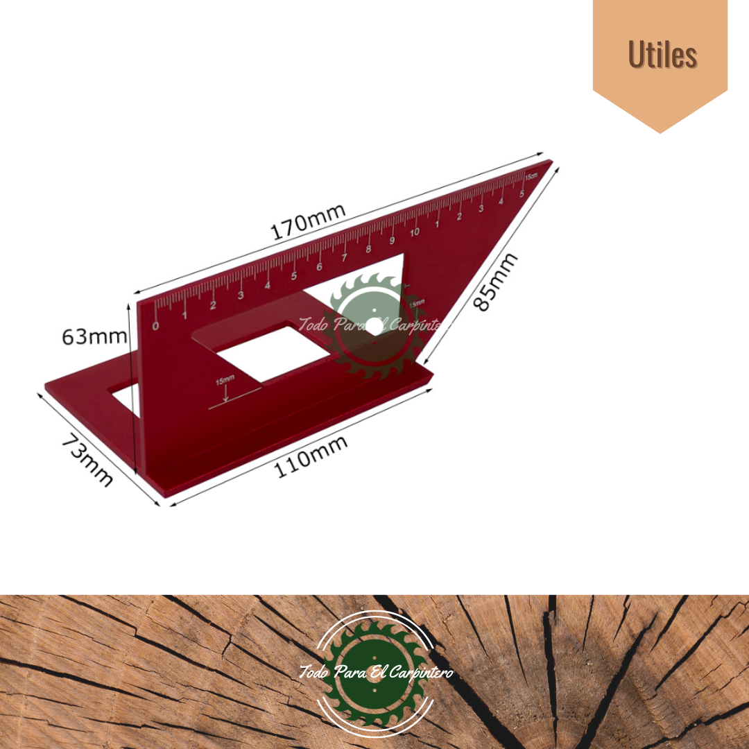 Escuadra angular para tirantes Aluminio - Imagen 2