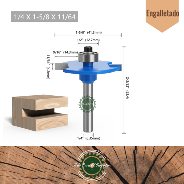 Fresa T slot TPC 50437 - Imagen 2