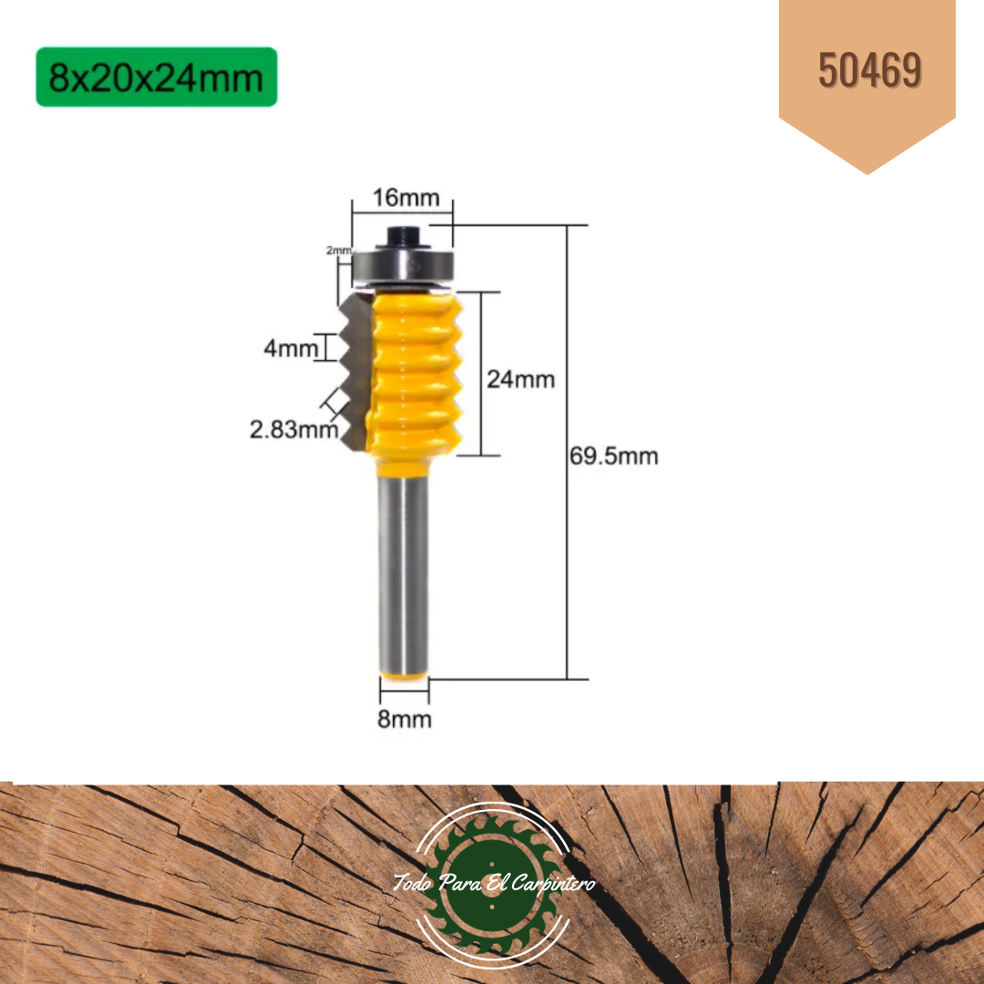 Fresa Finger encastre TPC Tools 50469 - Imagen 2