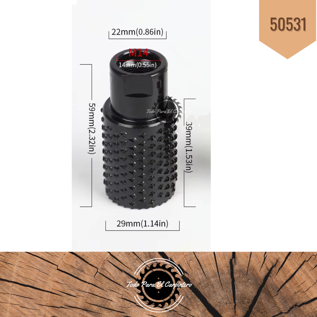 Cilindro escofina para madera TPC Tools 50531 - Imagen 4