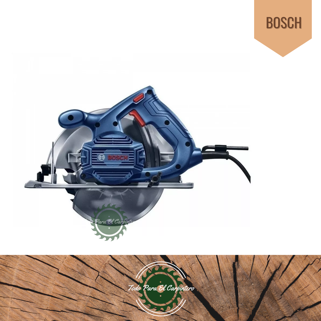 Sierra Circular Bosch Gks 150 1500w 184mm Con Guía - Imagen 2