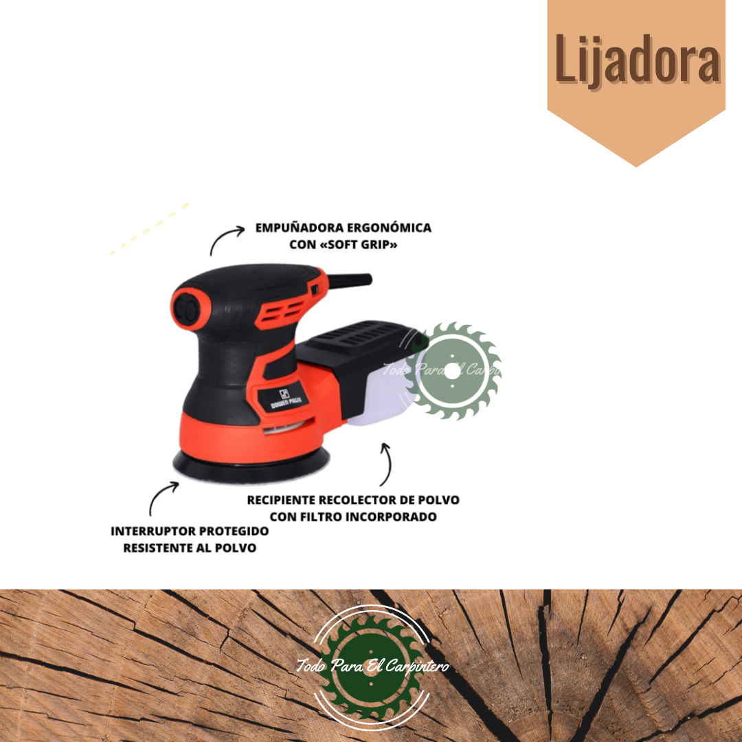 Lijadora Roto Orbital 350 W 220 V Dowen Pagio - Imagen 2