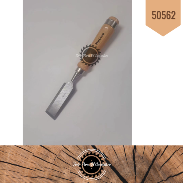 Set de Formones  6 Piezas 6 12 19 25  32 y 38 Mm (ACERO 65 RC) - Imagen 8
