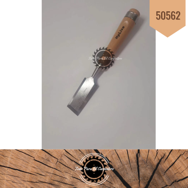 Set de Formones  6 Piezas 6 12 19 25  32 y 38 Mm (ACERO 65 RC) - Imagen 7