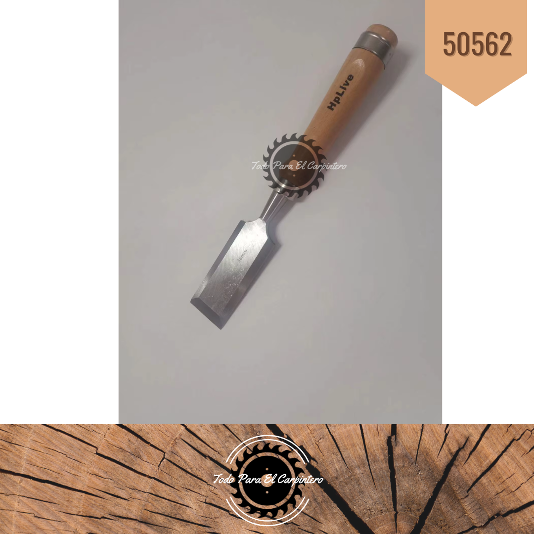 Set de Formones  6 Piezas 6 12 19 25  32 y 38 Mm (ACERO 65 RC) - Imagen 7