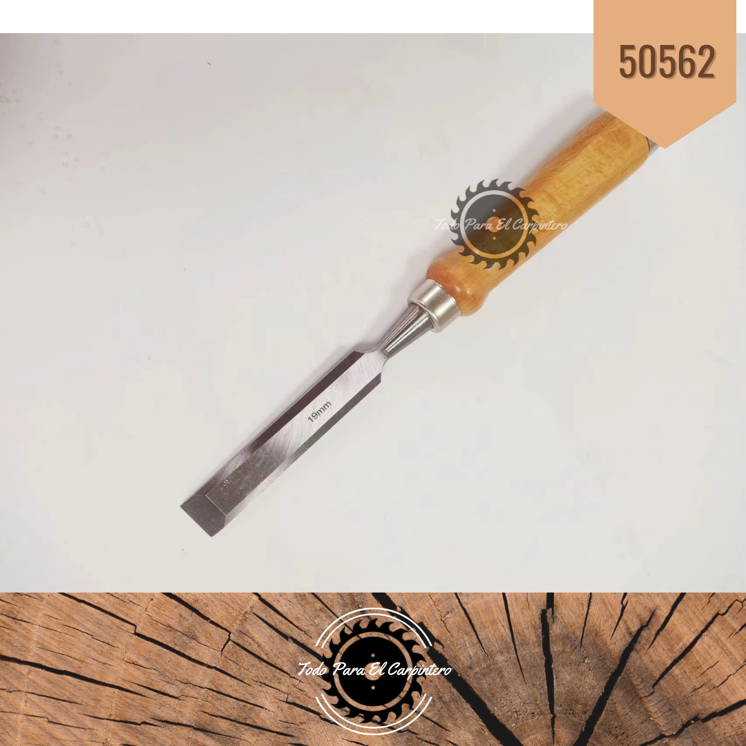 Set de Formones  6 Piezas 6 12 19 25  32 y 38 Mm (ACERO 65 RC) - Imagen 3