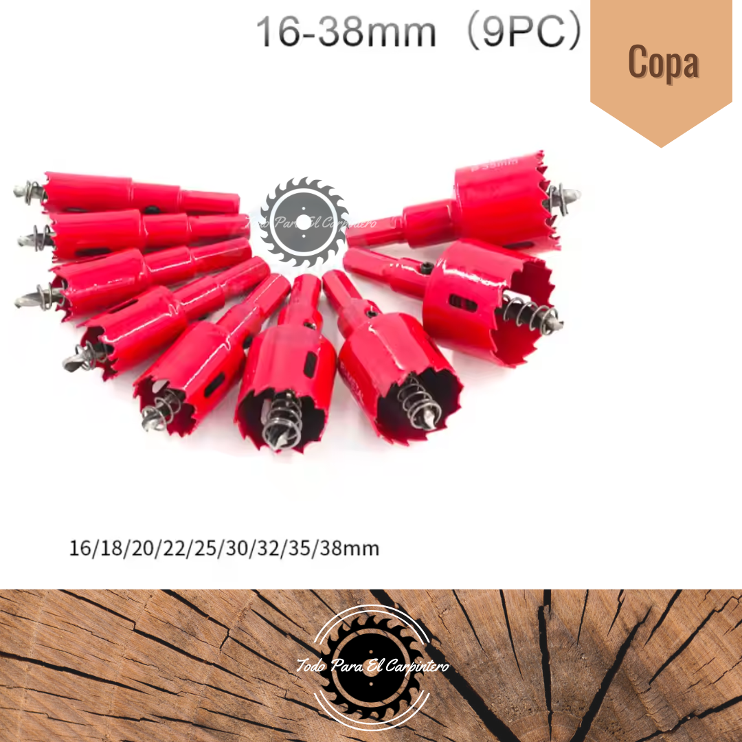 Set de mecha copa para perforacion Bi metal TPC 50563