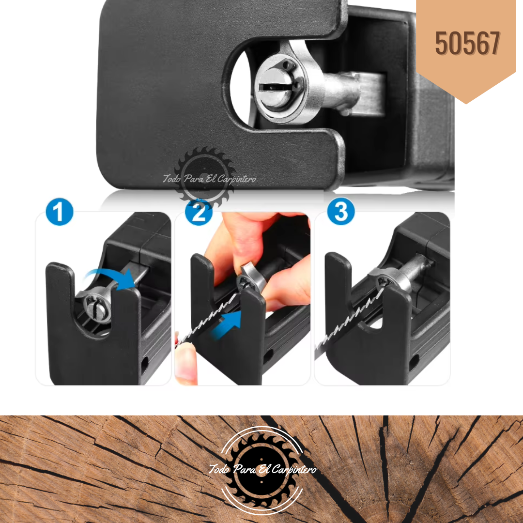 Herramienta Cabezal adapta caladora Para Taladro TPC50567 - Imagen 3