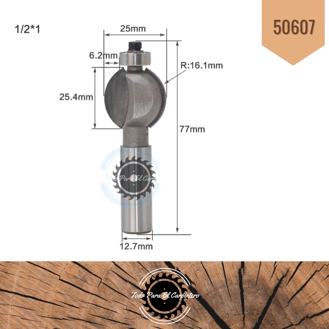 Fresa canteo negativo LU 1" TPC 50607 - Imagen 2