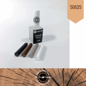 Kit de reparacion de muebles cera + barniz 24 colores