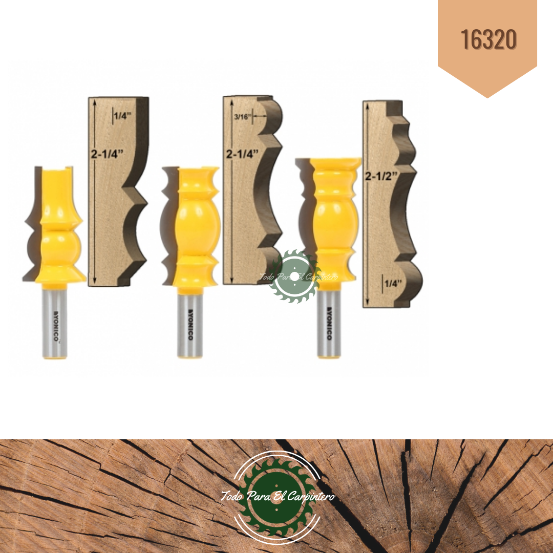 set de 3 molduras de coronas Yonico 16320 - Imagen 2