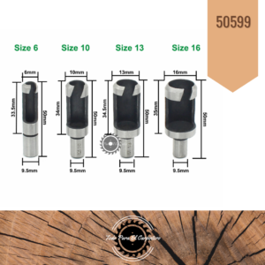 set de 8 Mechas para tarugos HSS tipo largos + cortos