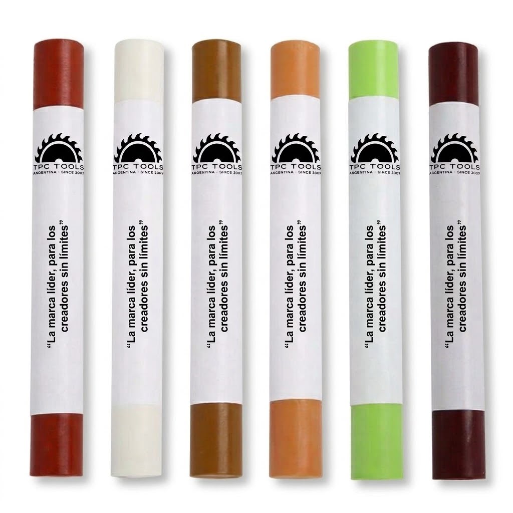 Kit de reparacion de muebles cera 24 colores